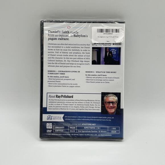 Courageous Living In Turbulent Times w. Ray Pritchard (DVD, 2020) New & Sealed! - Picture 2 of 2
